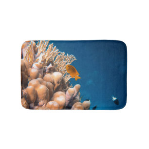 Wonderful Fishes And Reefs Bath Mat