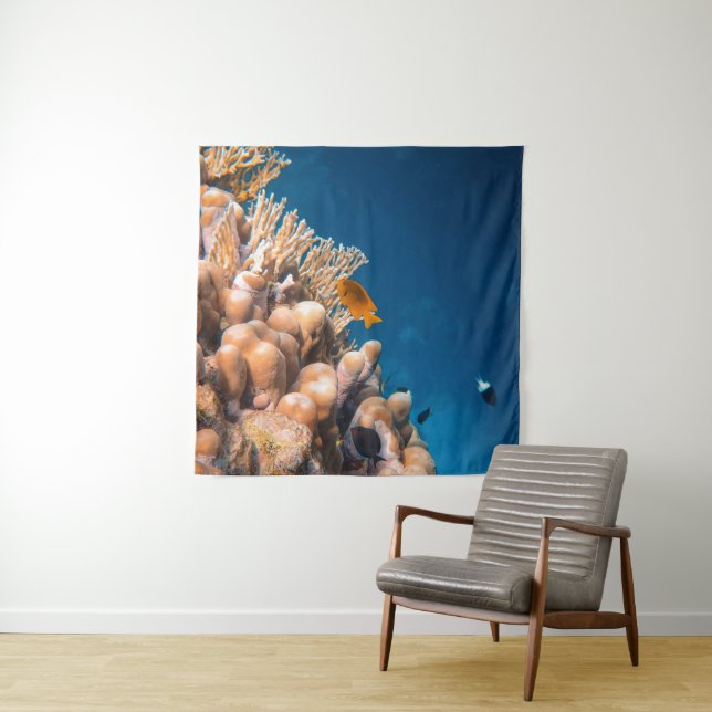 Wonderful Fishes And Reefs Tapestry (In Situ)