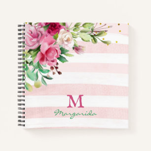 Wonderful Floral Wreath - Girl's Diary  Notebook
