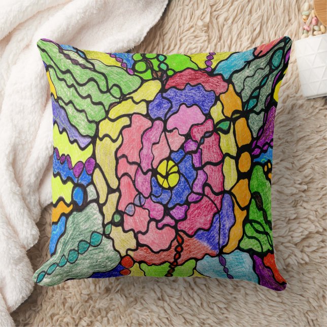 Wonderful Flower Modern Art Cushion (Blanket)