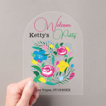Wonderful garden. Acrylic Invitation