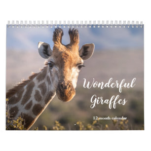 Wonderful Giraffes 2025 Calendar