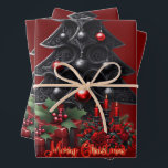 wonderful gothic christmas tree  wrapping paper sheet<br><div class="desc">Add a touch of gothic glam to your holiday  with this wonderful gothic christmas tree and gifts for gothic lovers. The perfect way to show your love for all things goth this holiday season!</div>