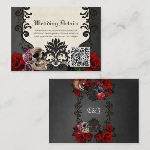 Wonderful gothic design enclosure card