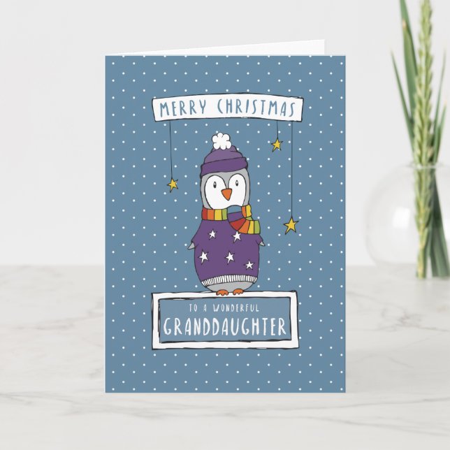 Wonderful Granddaughter Christmas Card (Front)