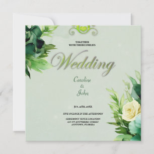 Wonderful green floral design.