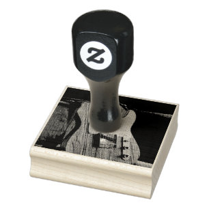 Wonderful Guitar Rubber Stamp
