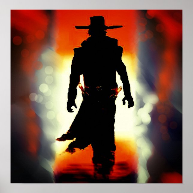 WONDERFUL GUNSLINGER COWBOY IN DESERT POSTER (Front)