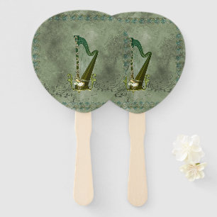 Wonderful harp hand fan