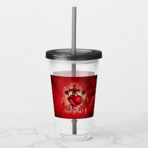 Wonderful heart acrylic tumbler