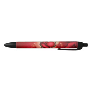 Wonderful heart black ink pen