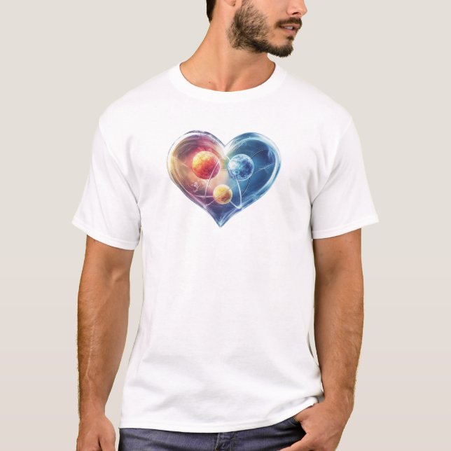 Wonderful heart "One heart three lives" T-Shirt (Front)