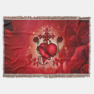 Wonderful heart throw blanket
