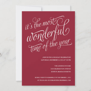 WONDERFUL   HOLIDAY PARTY INVITATIONS