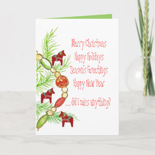 Wonderful Holidays Card