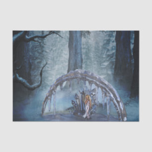 Wonderful ice fairy in the night tissue paper