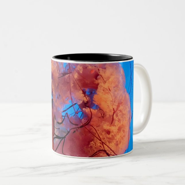Wonderful Jellyfish Two-Tone Coffee Mug (Front Right)