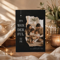 Wonderful Life Torn Edge Family Christmas