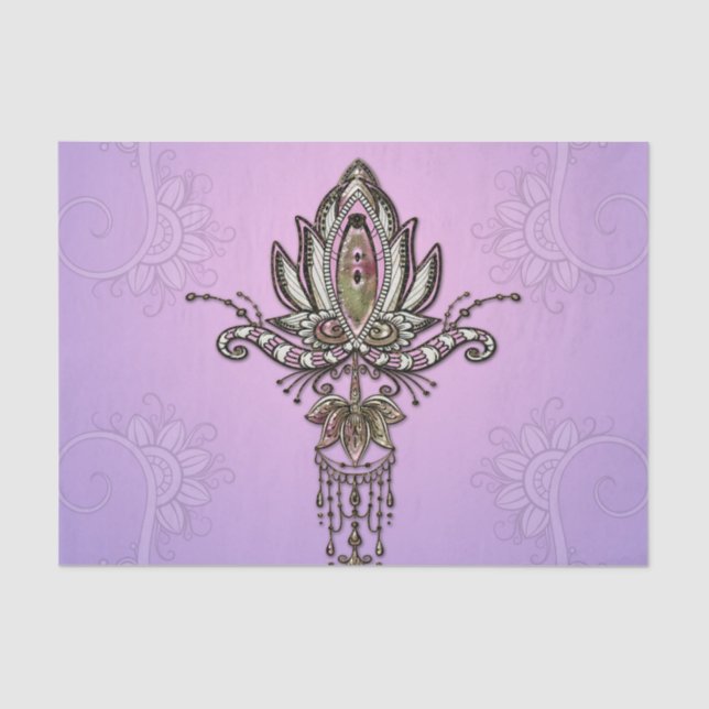 Wonderful lotus tissue paper (Front)