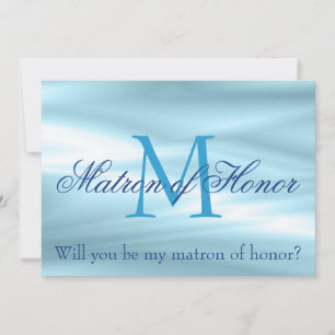 Wonderful Matron of honour Proposal Invitation