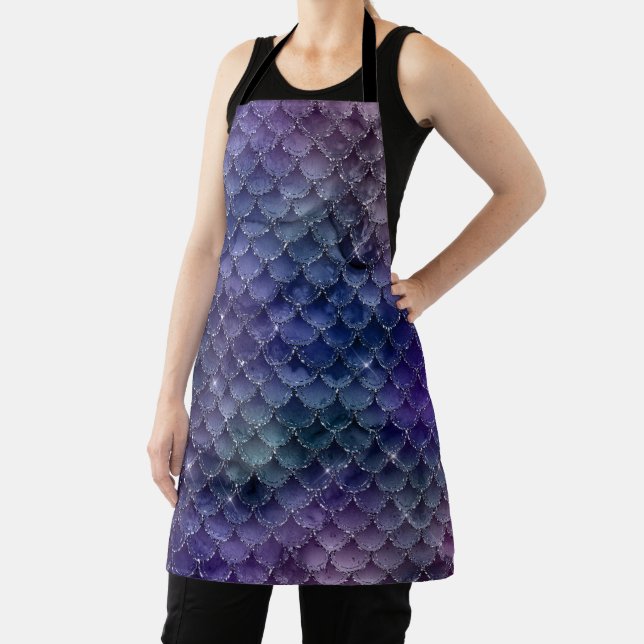 Wonderful Mermaid Glitter Design Apron (Insitu)