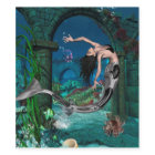 Wonderful mermaid with fantasy fish