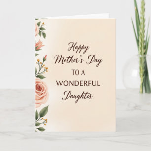 Wonderful Mothers Day Card