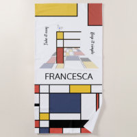 Wonderful Neoplasticism Art Monogram. Letter F