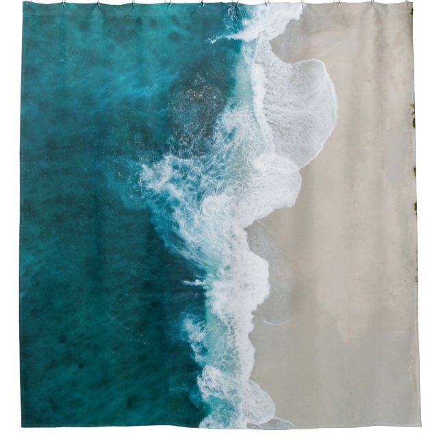 Wonderful Ocean View Shower Curtain (Front)