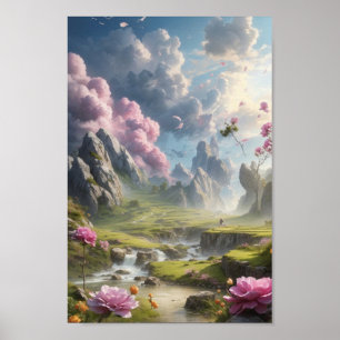 Wonderful of Japanese Sakura Cherry Blossom Poster