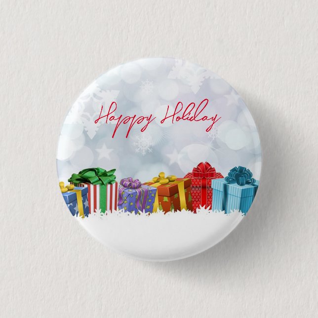 Wonderful, Rainbow Christmas Gifts  3 Cm Round Badge (Front)