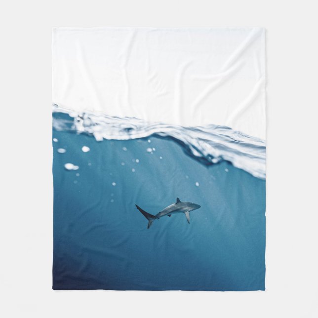 Wonderful Shark Fleece Blanket (Front)