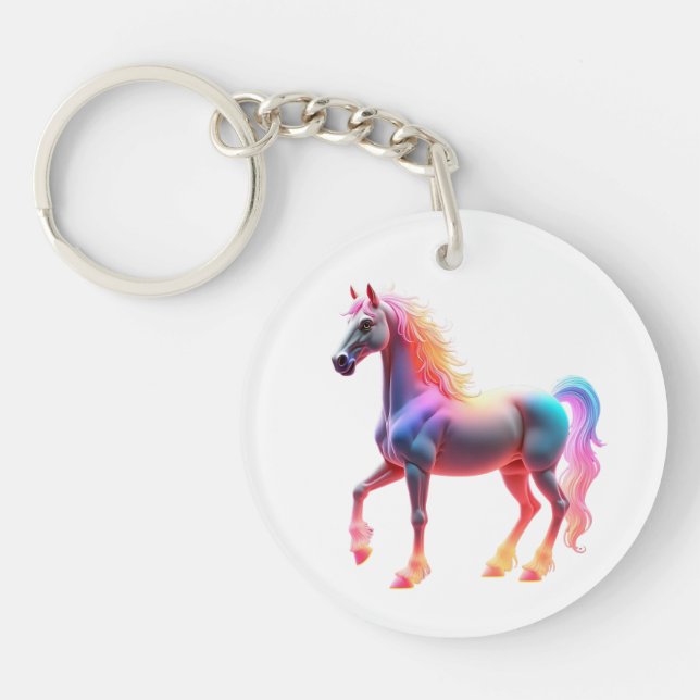 Wonderful Shiny Horse Key Ring (Front)