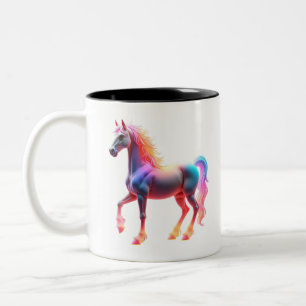 Wonderful Shiny Horse Two-Tone Coffee Mug