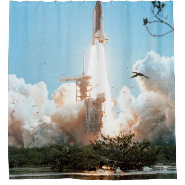 Wonderful Space Shower Curtain (Front)