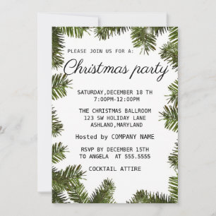 Wonderful Sparkly Christmas  Invitation