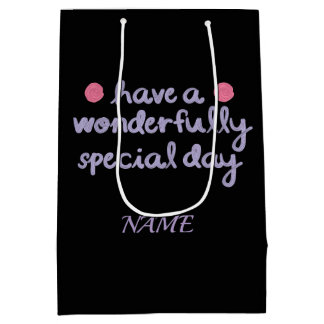 Wonderful Special Day Birthday & Gift Collection Medium Gift Bag