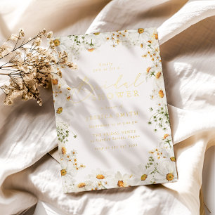 Wonderful Spring Floral Bridal Shower Gold