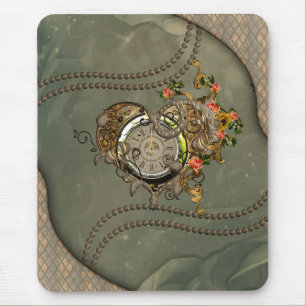 Wonderful steampunk clock mouse mat