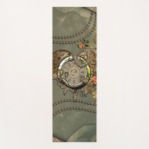 Wonderful steampunk clock yoga mat