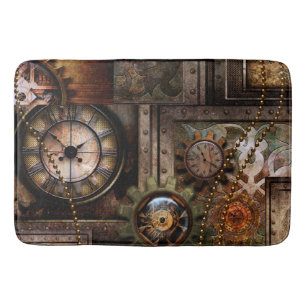 Wonderful steampunk design bath mat