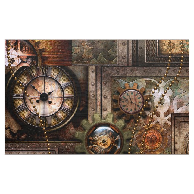 Wonderful steampunk design fabric (Yard)