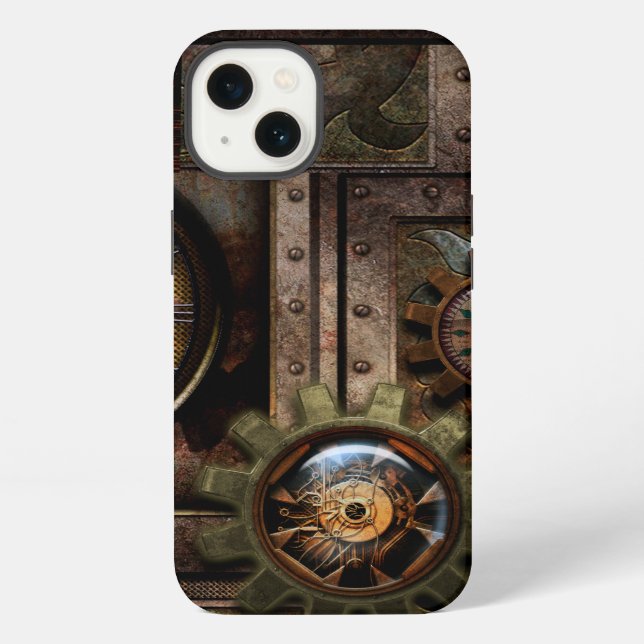 Wonderful steampunk design iPhone case (Back)
