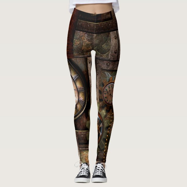 Wonderful steampunk design leggings (Front)