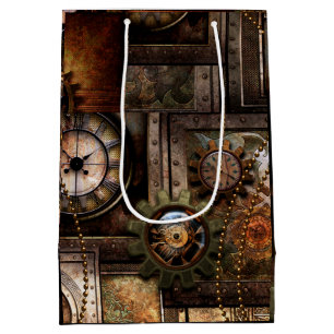 Wonderful steampunk design medium gift bag