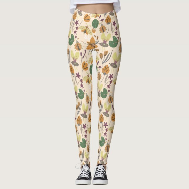 Wonderful Summer Pattern Leggings (Front)