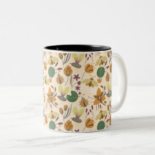Wonderful Summer Pattern Two-Tone Coffee Mug