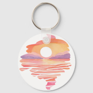 Wonderful Sunset Key Ring