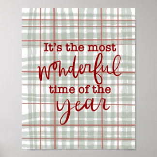 Wonderful Time Christmas Wall Art