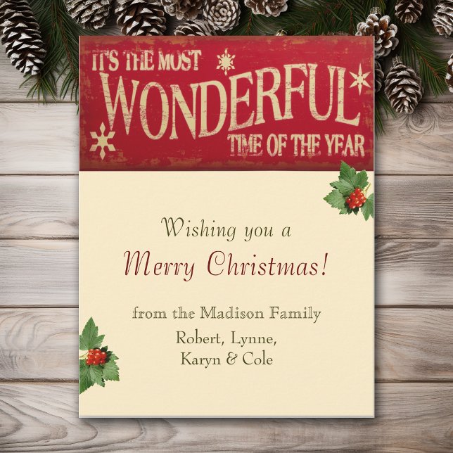 Wonderful Time Holiday Card (Creator Uploaded)